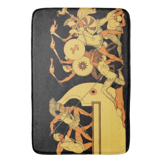 Griechische Krieger Badematte (Vorderseite Vertikal)