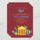 Griechische Kultur-Einladung Einladung (Vorne/Hinten)