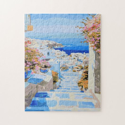 Griechische Küste 3 Rätsel Puzzle (Vertikal)