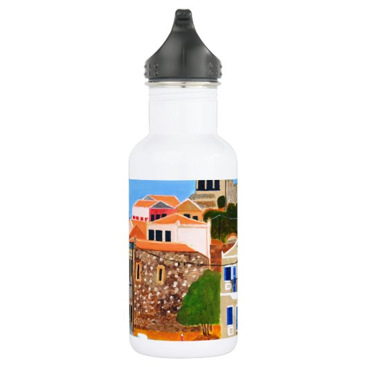 griechische Küste Edelstahlflasche (Rechts)