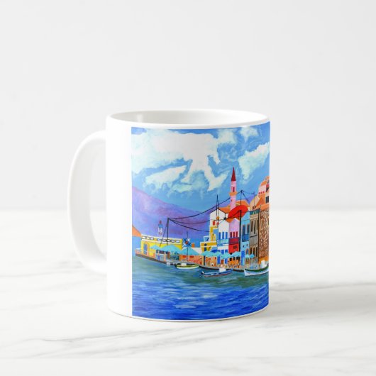 griechische Küste Kaffeetasse (Vorderseite Links)