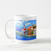 griechische Küste Kaffeetasse (Links)