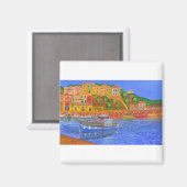 griechische Küste Magnet (Vorderseite/Rückseite)