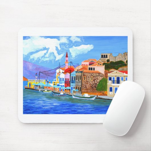 griechische Küste Mousepad (Mit Mouse)