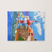 griechische Küste Puzzle (Horizontal)