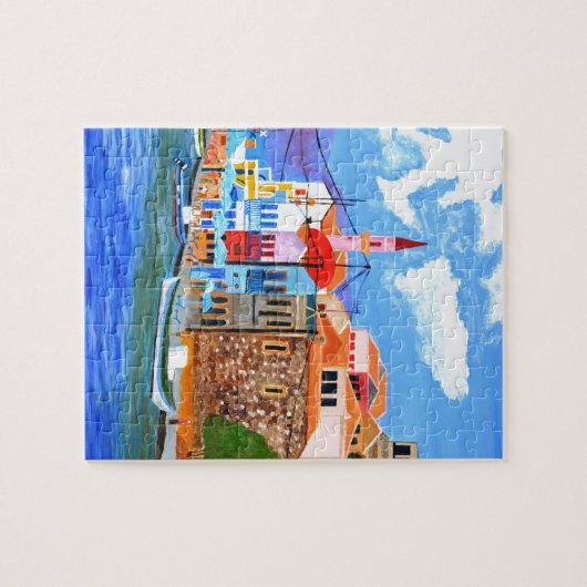 griechische Küste Puzzle (Horizontal)