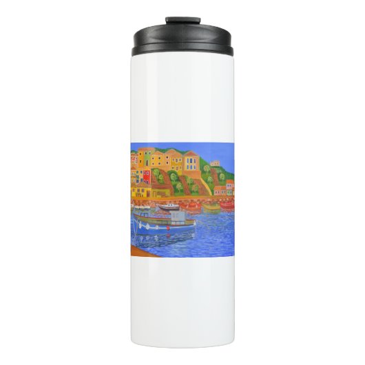 griechische Küste Thermosbecher (Vorderseite)