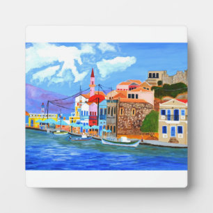 Griechische Küstenebene Fotoplatte