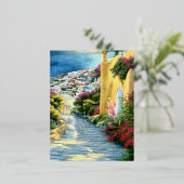 Griechische Landschaft Folien Feiertagspostkarte (Stehend vorne)