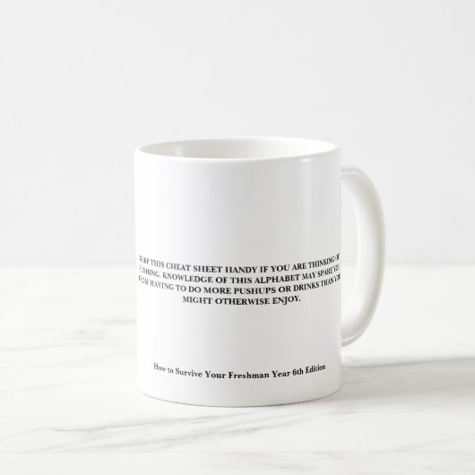 Griechische Leben-Betrüger-Blatt-Tasse Kaffeetasse (VorderseiteRechts)