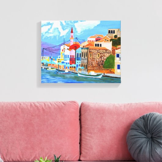 Griechische Leinwand (Insitu (Wohnzimmer))