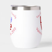 Griechische LIEBE Herzenflagge Rot Personalisiert (Rechts)