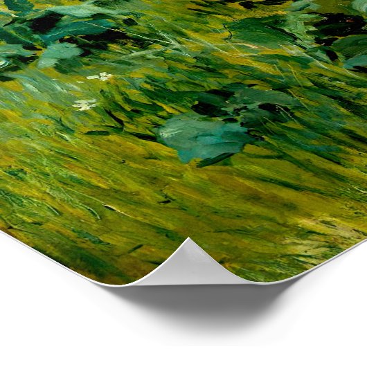 Griechische Mädchen am Ufer von Joaquín Sorolla Poster (Ecke)