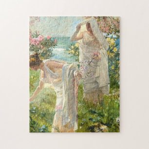 Griechische Mädchen an der Küste Joaquin Sorolla Y Puzzle