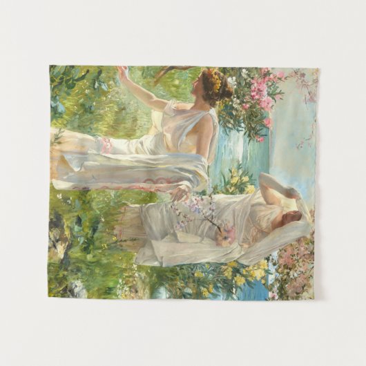 Griechische Mädchen an der Küste Joaquin Sorolla Y Wandteppich (Vorderseite (Horizontal))