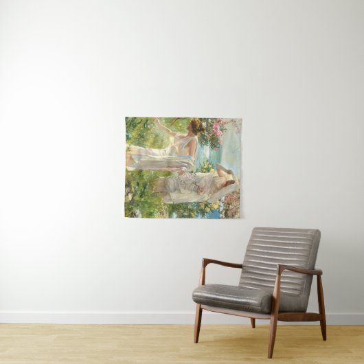 Griechische Mädchen an der Küste Joaquin Sorolla Y Wandteppich (Beispiel (Horizontal))