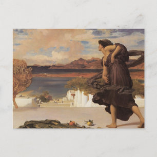 Griechische Mädchen spielen Ball Postkarte