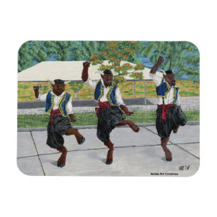 Griechische Minotauren tanzen flexibles Magnet