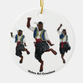 Griechische Minotaurer Tanz Feier Fantasie Ornamen Keramik Ornament (Vorne)