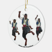 Griechische Minotaurer Tanz Feier Fantasie Ornamen Keramik Ornament (Links)