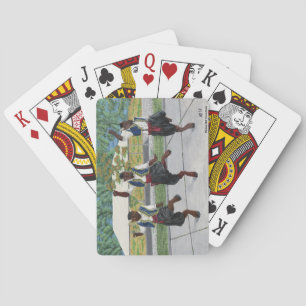 Griechische Minotaurer tanzen Karten Spielkarten