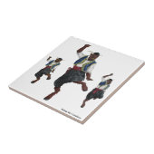 Griechische Minotaurs tanzen dekorative Tile Fliese (Seite)