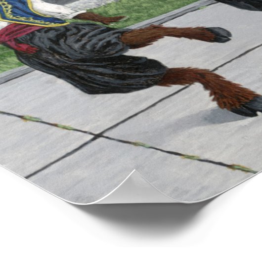 Griechische Minotaurs tanzen Fantasie Mauer Kunstd Poster (Ecke)