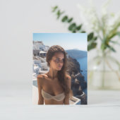 Griechische Modefotografie Postkarte (Stehend Vorderseite)