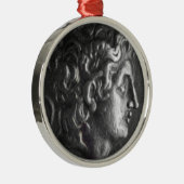 Griechische Münze Silbernes Ornament (Rechts)