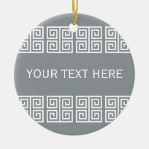 Griechische Mustergewohnheitsverzierung Keramikornament