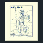 Griechische Mythologie Athena Goddess Ancient Grie Poster<br><div class="desc">Magst du griechische Mythologie? Suchen Sie diese einzigartige und wunderschöne bedruckbare Wandkunst, um Ihr Zimmer, Büro oder überall zu dekorieren, wo Sie gewollt werden können, um ein wenig mehr Würze Ihrer Persönlichkeit hinzuzufügen? Mit diesem klassischen und einzigartigen Design von Athena haben Sie die richtige Wahl getroffen. Athena ist eine alte...</div>