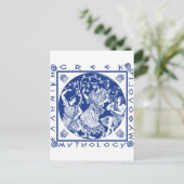 Griechische Mythologie - Blau Postkarte (Stehend Vorderseite)