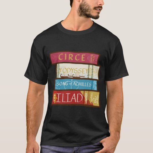 Griechische Mythologie-Bookstack T-Shirt (Vorderseite)