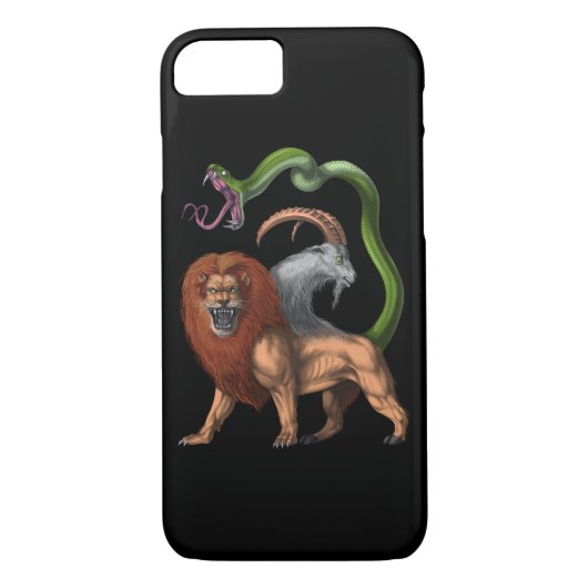 Griechische Mythologie Chimera Case-Mate iPhone Hülle (Rückseite)