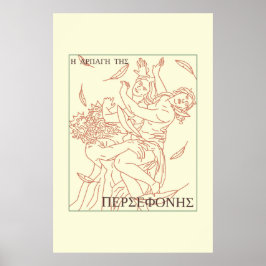 Griechische Mythologie Die Entführung von Persepho Poster