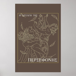 Griechische Mythologie Die Entführung von Persepho Poster