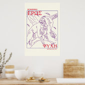 Griechische Mythologie Eros Cupid Ancient Griechen Poster (Küche)