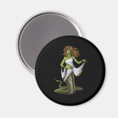 Griechische Mythologie Goddess Medusa Magnet (Vorderseite/Rückseite)