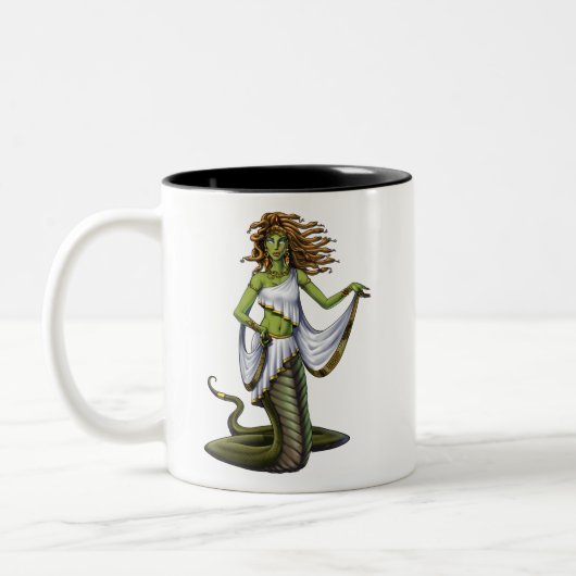 Griechische Mythologie Goddess Medusa Zweifarbige Tasse (Links)