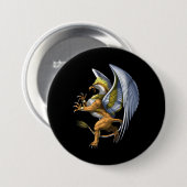 Griechische Mythologie Griffin Button (Vorne & Hinten)