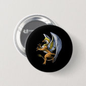 Griechische Mythologie Griffin Button (Vorne & Hinten)