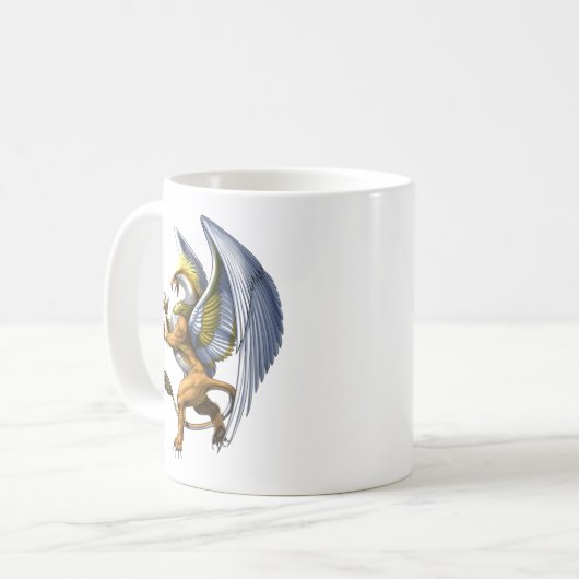 Griechische Mythologie Griffin Kaffeetasse (Vorderseite Links)