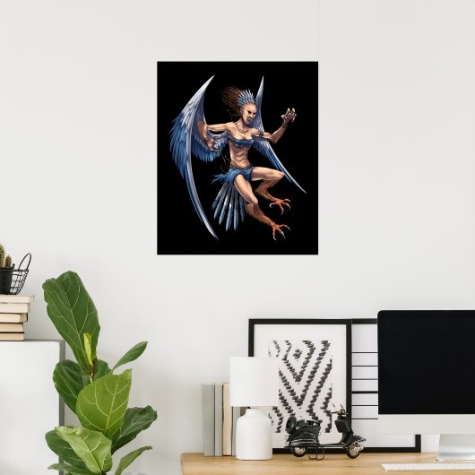 Griechische Mythologie Harpy Poster (Heimbüro)