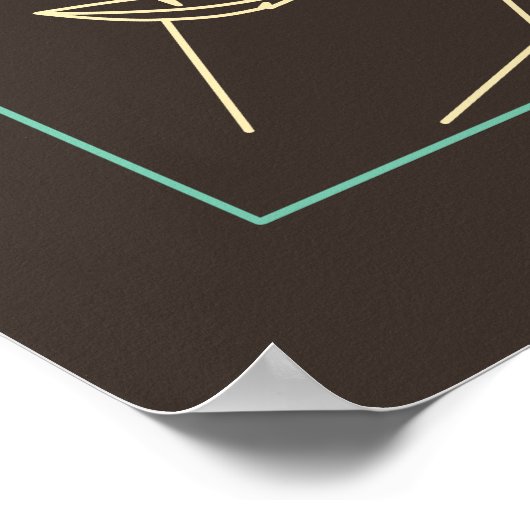 Griechische Mythologie Hermes God Ancient Griechen Poster (Ecke)