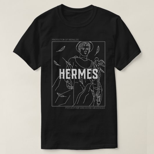 Griechische Mythologie Hermes Messenger der Götter T-Shirt (Design vorne)