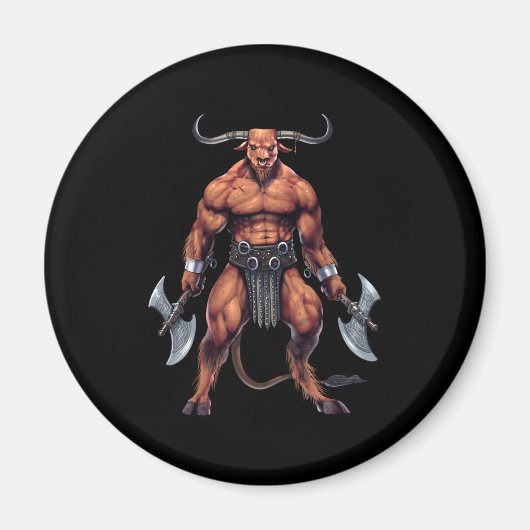 Griechische Mythologie Minotaur Magnet (Vorne)