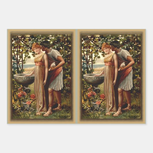 Griechische Mythologie Norgoddess-Liebe auf Sage Geschenkpapier Set (Vorderseite 2)