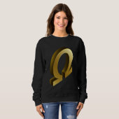 Griechische Mythologie Omega Symbol Brüderlichkeit Sweatshirt (Vorne ganz)