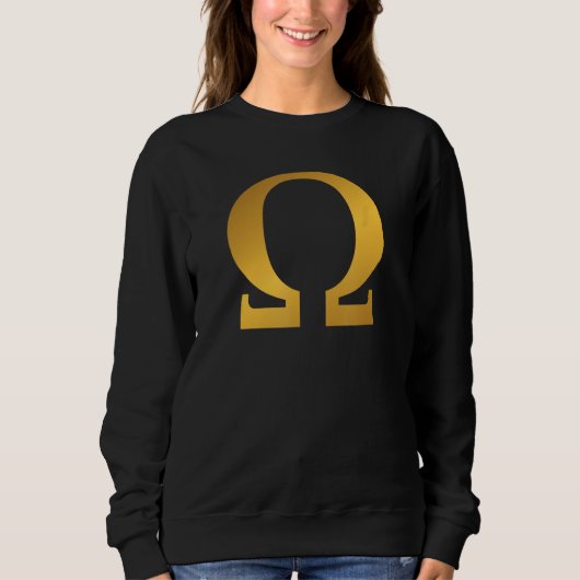 Griechische Mythologie Omega Symbol Fraternity Gif Sweatshirt (Vorderseite)
