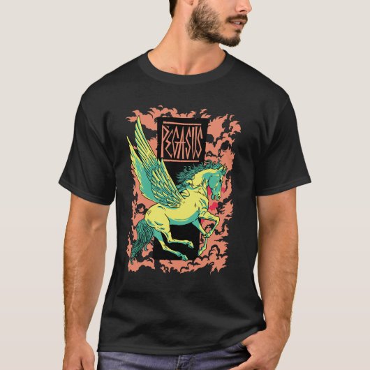 Griechische Mythologie - Pegasus der Flügeldrachen T-Shirt (Vorderseite)